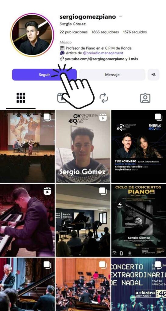 Feed IG Sergio Gomez Pianista Feed de Instagram de Sergio Gómez Pianista